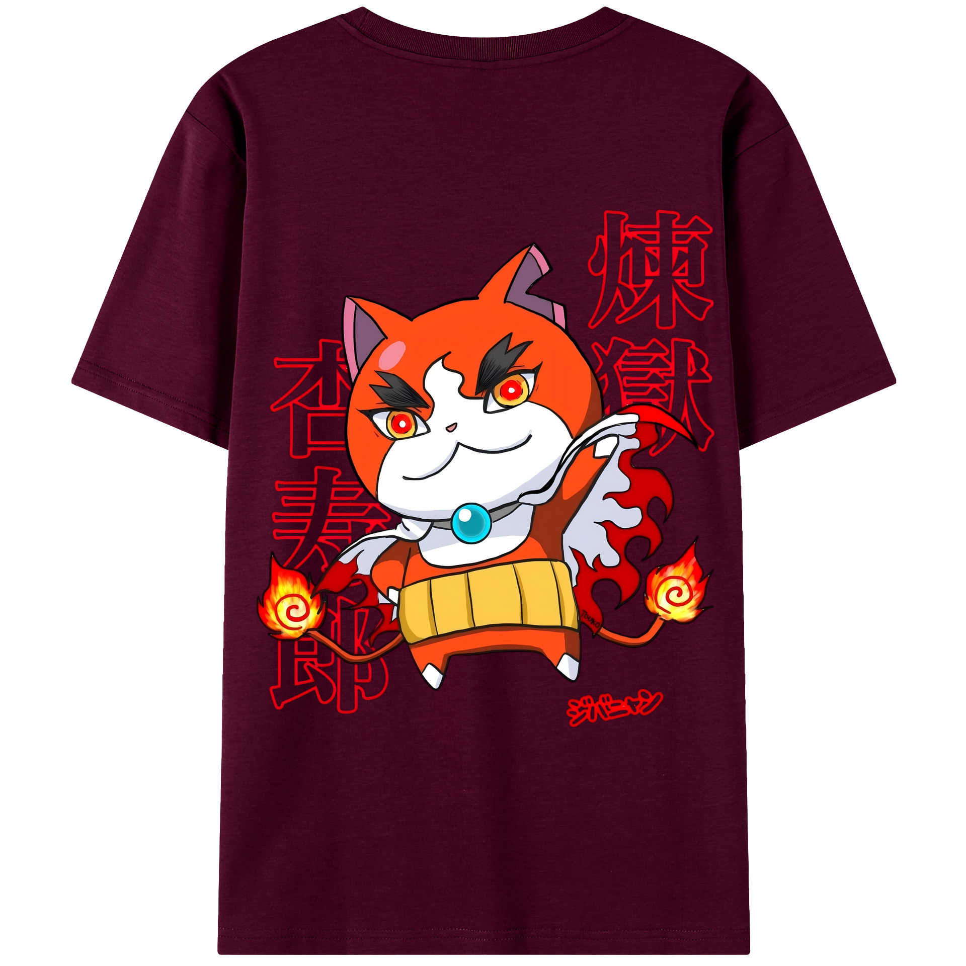 （画像用） 鬼滅の刃（きめつのやいば）炎柱-煉󠄁獄 杏寿郎／れんごく きょうじゅろう Rengoku Kyoujurou レディース半袖Tシャツ(バックプリント)
